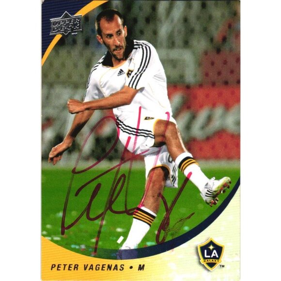 Peter Vagenas LA Galaxy SIGNED Upper Deck 2008 #199 Soccer Card - Picture 1 of 2